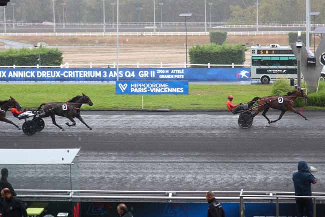 Photo d'arrivée de la course pmu PRIX ANNICK DREUX - CRITERIUM 3 ANS Q4 à PARIS-VINCENNES le Samedi 29 août 2026