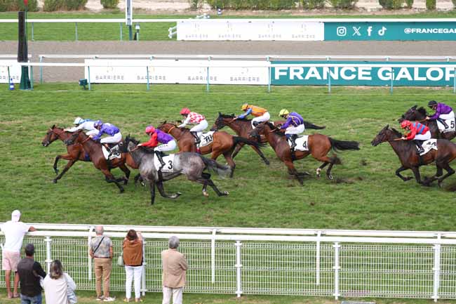 Photo d'arrivée de la course pmu PRIX DE L'ETANG DE TOUTEVOIE à DEAUVILLE le Mardi 1 septembre 2026