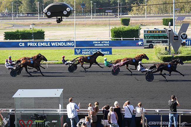 Photo d'arrivée de la course pmu PRIX EMILE WENDLING à PARIS-VINCENNES le Samedi 5 septembre 2026