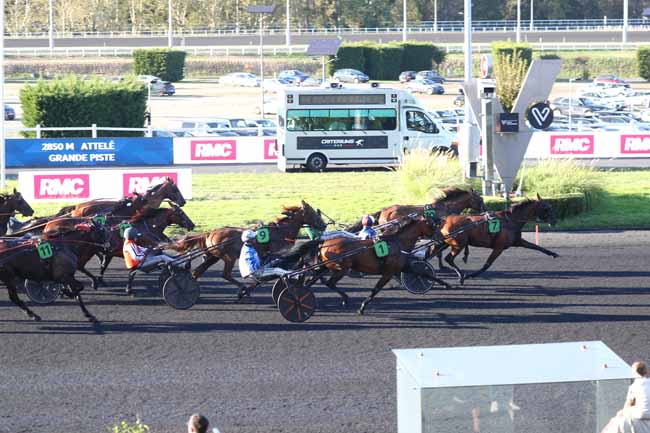 Photo d'arrivée de la course pmu PRIX RMC (PRIX DE DENAIN) à PARIS-VINCENNES le Samedi 12 septembre 2026