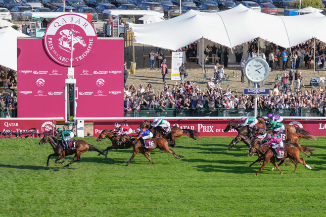 Arrivée quinté pmu QATAR PRIX DE L'ARC DE TRIOMPHE à LONGCHAMP