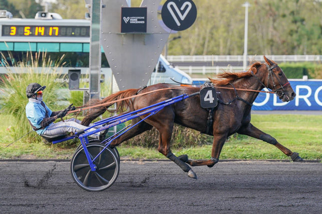 Photo d'arrivée de la course pmu PRIX ANGELINA à PARIS-VINCENNES le Mardi 6 octobre 2026