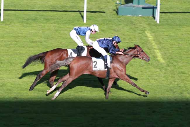 Photo d'arrivée de la course pmu PRIX DU BOURBONNAIS à SAINT CLOUD le Jeudi 8 octobre 2026