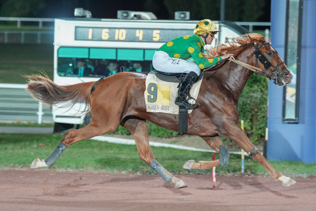 Photo d'arrivée de la course pmu PRIX DE JONQUIERES à ENGHIEN le Lundi 12 octobre 2026