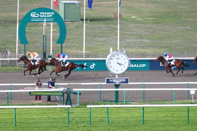 Photo d'arrivée de la course pmu PRIX DU CHENE DE LA BASSE POMMERAIE à CHANTILLY le Jeudi 15 octobre 2026