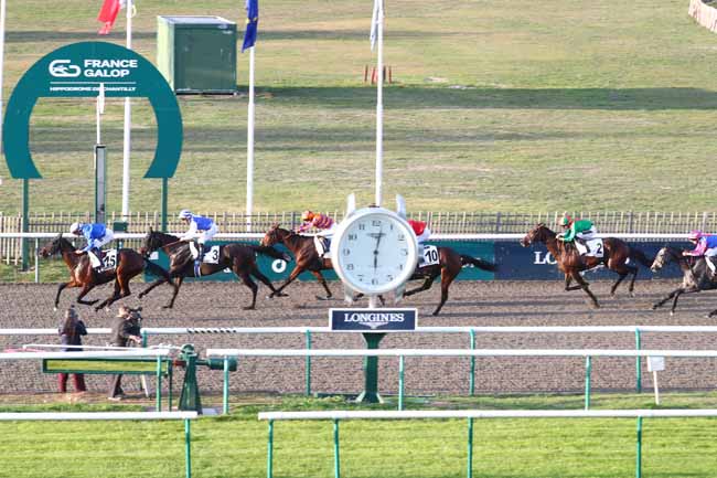 Photo d'arrivée de la course pmu PRIX DU CHENE DU COUP DE FOUDRE à CHANTILLY le Jeudi 15 octobre 2026