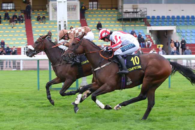 Photo d'arrivée de la course pmu PRIX JUMNA à COMPIEGNE le Lundi 19 octobre 2026