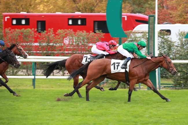 Photo d'arrivée de la course pmu PRIX DE SEINE-ET-OISE à CHANTILLY le Lundi 26 octobre 2026