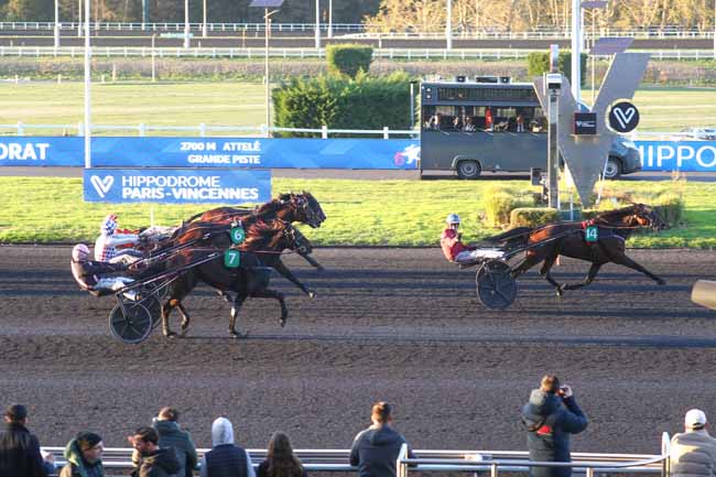 Photo d'arrivée de la course pmu PRIX DU DORAT à PARIS-VINCENNES le Jeudi 29 octobre 2026