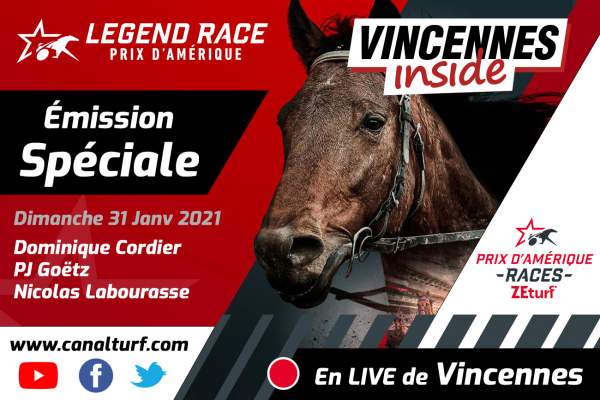 La photo de Vincennes Inside Spécial Legend Race 2021 Prix d'Amérique Races ZEturf