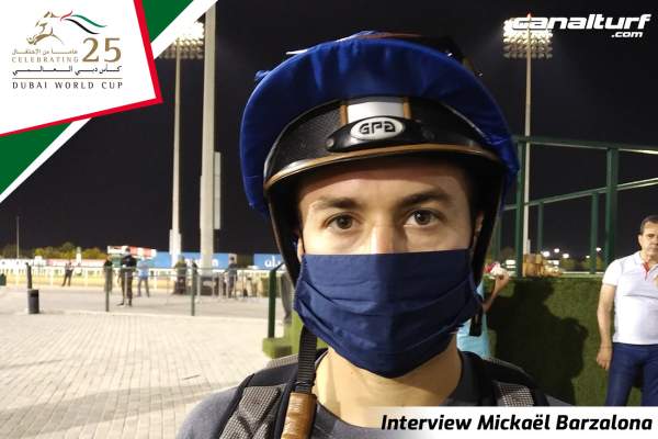 La photo de Interview Exclusive Mickael Barzalona Dubai World Cup 2021