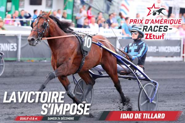 La photo de Idao De Tillard Prix d'Amérique Races Qualif3, Vincennes