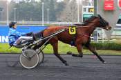 La photo de Idylle De Mahey ARRIVEE PRIX DE BEMECOURT -HIPPODROME DE VINCENNES 02/03/2022