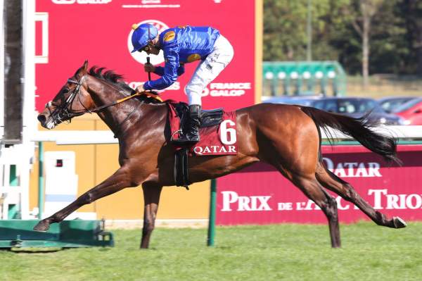 La photo de Fantastic Moon arrivée PMU Qatar Prix Niel (Gr2) à ParisLongchamp 
