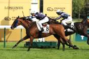 La photo de Orange Vif arrivée pmu Prix de Bolivar à ParisLongchamp