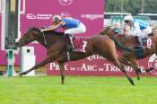 La photo de Diamond Necklace Arrivée Qatar Prix Marcel Boussac - Critérium des Pouliches 2025 à ParisLongchamp