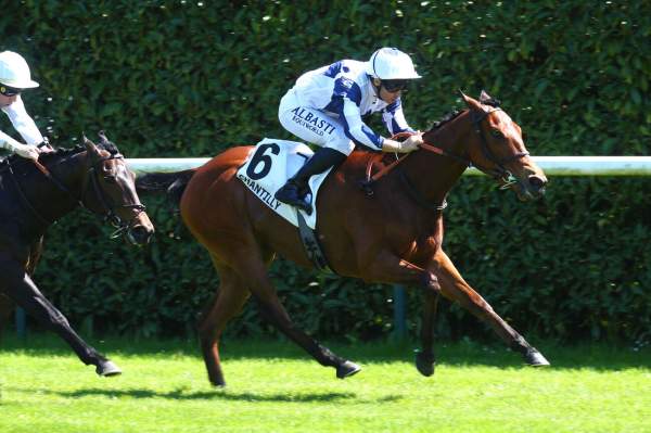 La photo de Kimi Rey arrivée pmu Prix du Mont de Po à Chantilly