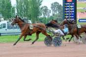 La photo de Klasse De Bruzeau arrivée pmu Prix de Saint Gerand de Vaux à Vichy