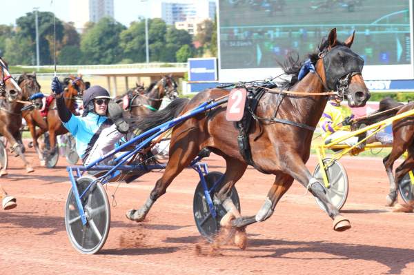 La photo de Kiss Me De Madker arrivée pmu Prix de La Porte de Clignancourt à Enghien-Soisy