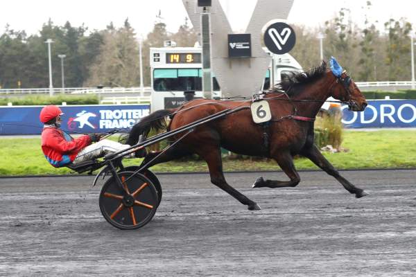 La photo de Goodmorning Charly arrivée Quinté+ pmu Prix du Cantal à Paris-Vincennes