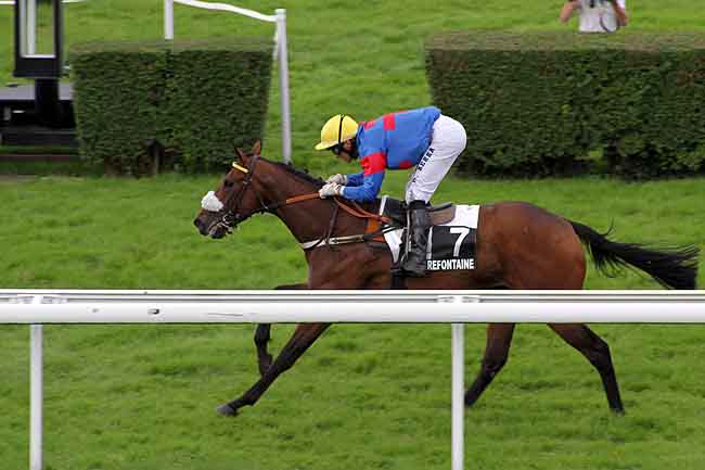 Arrivée quinté pmu PRIX POMMEAU DE NORMANDIE (PRIX BAGUENAULT DE PUCHESSE) à CLAIREFONTAINE