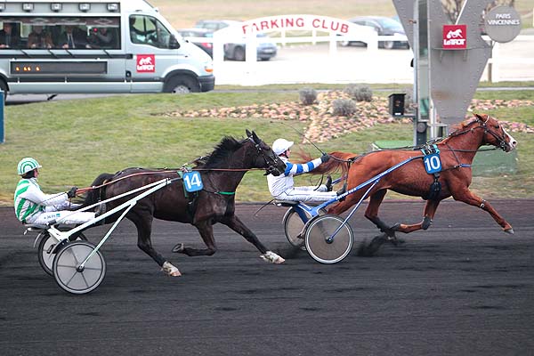 Arrivée quinté pmu PRIX DE MONSEGUR à PARIS-VINCENNES