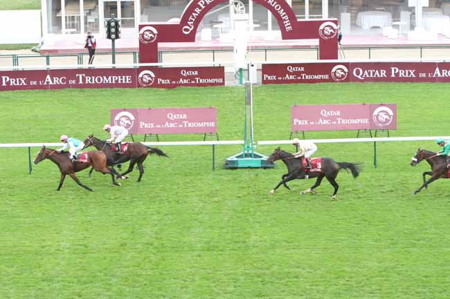 Arrivée quinté pmu QATAR PRIX CHAUDENAY à LONGCHAMP