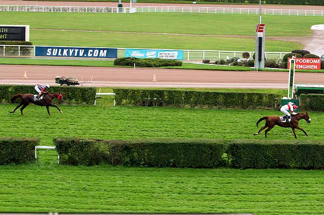 Arrivée quinté pmu STEEPLE-CHASE NATIONAL DES ANGLO-ARABES à ENGHIEN