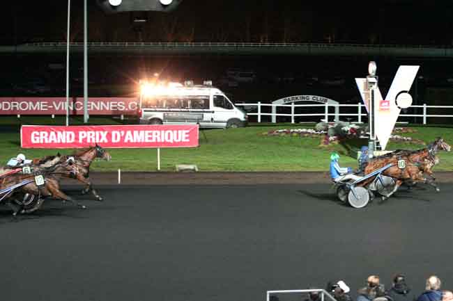 Arrivée quinté pmu PRIX DE MEADOWLANDS à PARIS-VINCENNES