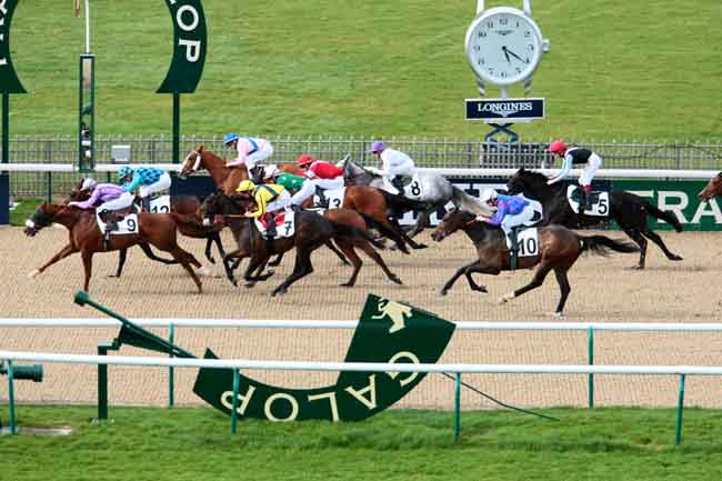 Arrivée quinté pmu PRIX DU POTEAU NEUF à CHANTILLY