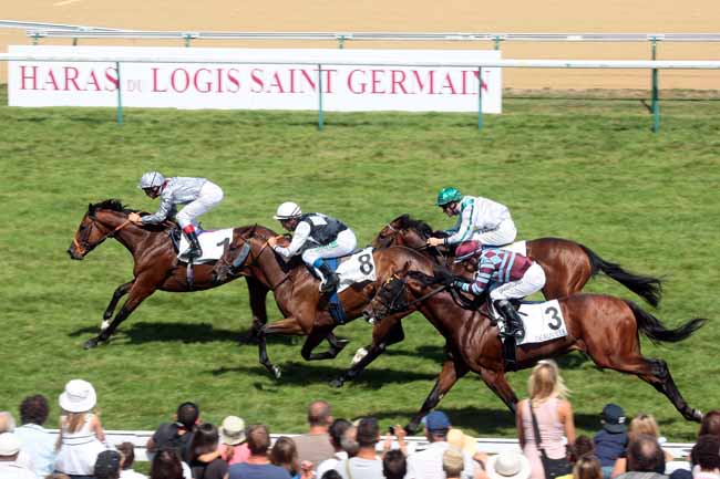 Arrivée quinté pmu PRIX DE LA VALLEE D'AUGE à DEAUVILLE
