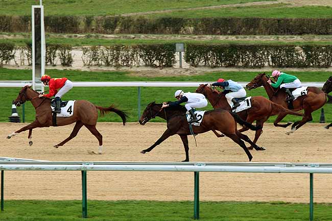 Arrivée quinté pmu PRIX DE BOIS CARROUGES (PELOTON B) à DEAUVILLE
