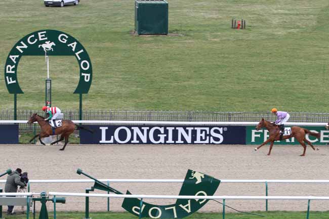 Arrivée quinté pmu PRIX DU LAYON GASPARD à CHANTILLY