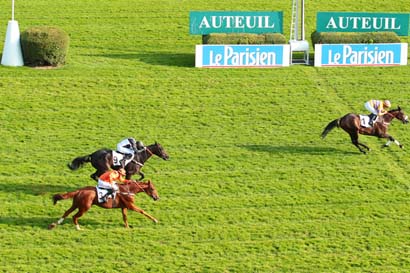 Photo d'arrivée de la course pmu PRIX ORCADA à AUTEUIL le Dimanche 11 octobre 2015