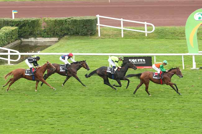 Photo d'arrivée de la course pmu PRIX DU DOCTEUR DUGOUJON à LYON-PARILLY le Mardi 13 octobre 2015