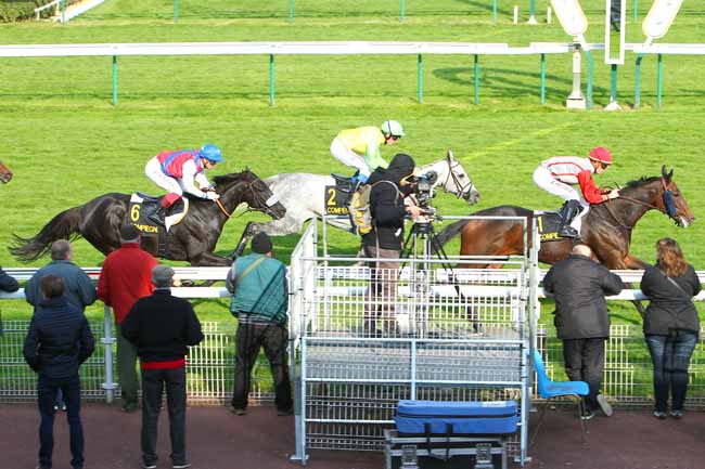 Photo d'arrivée de la course pmu PRIX D'EMEVILLE à COMPIEGNE le Mardi 13 octobre 2015