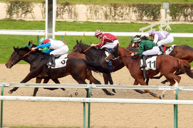 Photo d'arrivée de la course pmu PRIX DU CHEMIN DE L'HIPPODROME à DEAUVILLE le Lundi 19 octobre 2015