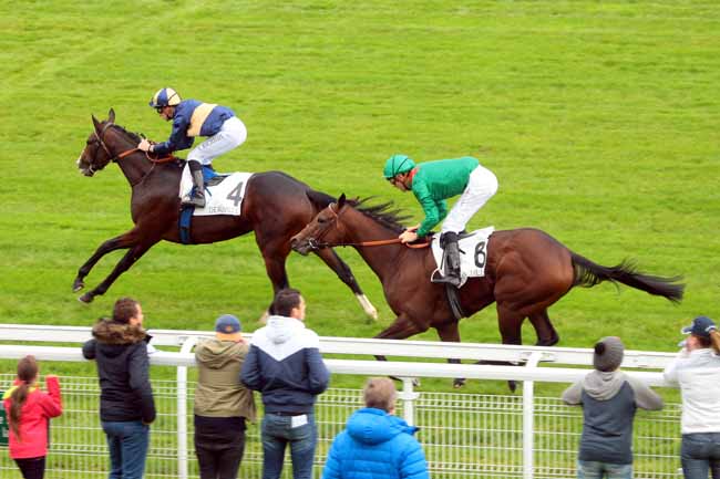 Photo d'arrivée de la course pmu PRIX DE VARAVILLE à DEAUVILLE le Mardi 20 octobre 2015