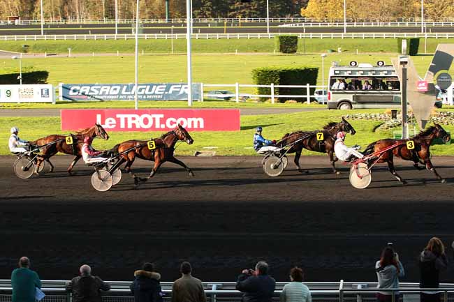 Photo d'arrivée de la course pmu PRIX REINE DU CORTA à PARIS-VINCENNES le Lundi 9 novembre 2015