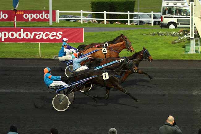 Photo d'arrivée de la course pmu COUPE DES AMATEURS (GR B) à PARIS-VINCENNES le Samedi 21 novembre 2015