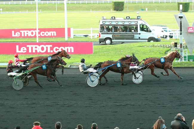 Photo d'arrivée de la course pmu PRIX DES FREESIAS à PARIS-VINCENNES le Mardi 29 décembre 2015