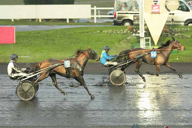 Photo d'arrivée de la course pmu PRIX D'ABLEIGES à PARIS-VINCENNES le Vendredi 22 janvier 2016
