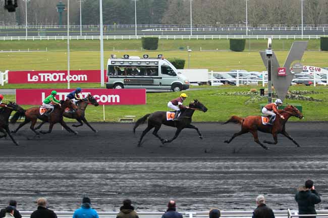 Photo d'arrivée de la course pmu PRIX DE COURTOMER à PARIS-VINCENNES le Samedi 23 janvier 2016