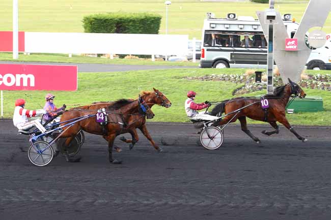Photo d'arrivée de la course pmu PRIX DE MIRANDE à PARIS-VINCENNES le Mardi 26 janvier 2016