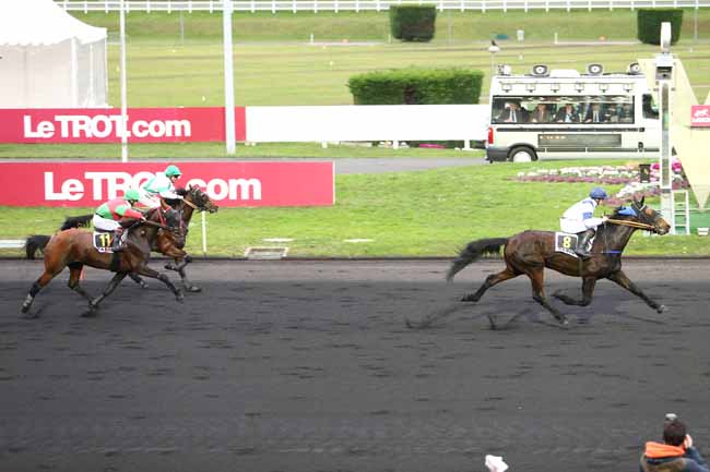 Photo d'arrivée de la course pmu PRIX DE PUY GUILLAUME à PARIS-VINCENNES le Lundi 1 février 2016