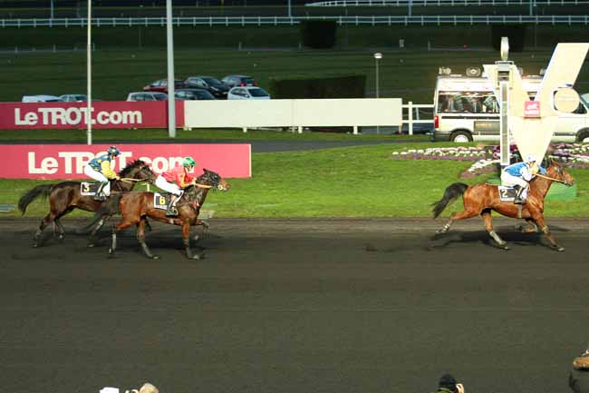 Photo d'arrivée de la course pmu PRIX DE CHALONS-EN-CHAMPAGNE à PARIS-VINCENNES le Dimanche 7 février 2016
