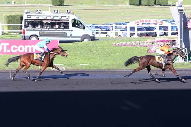 Photo d'arrivée de la course pmu PRIX D'ECOUCHE à PARIS-VINCENNES le Mardi 16 février 2016