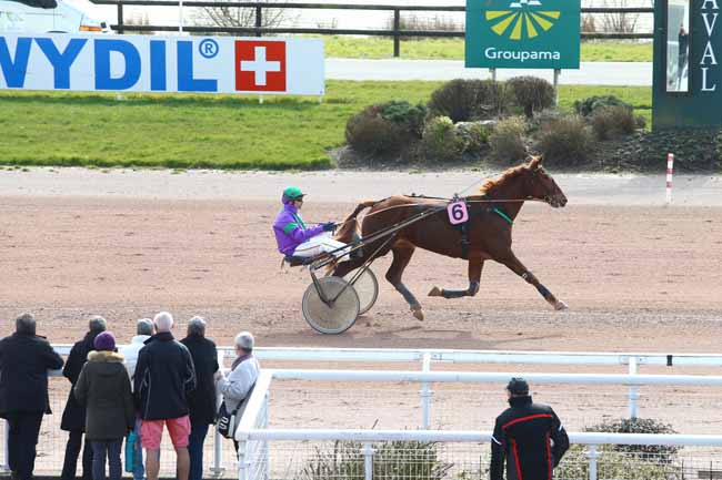 Photo d'arrivée de la course pmu PRIX DE LA FEDERATION ANJOU-MAINE CENTRE à LAVAL le Mercredi 16 mars 2016