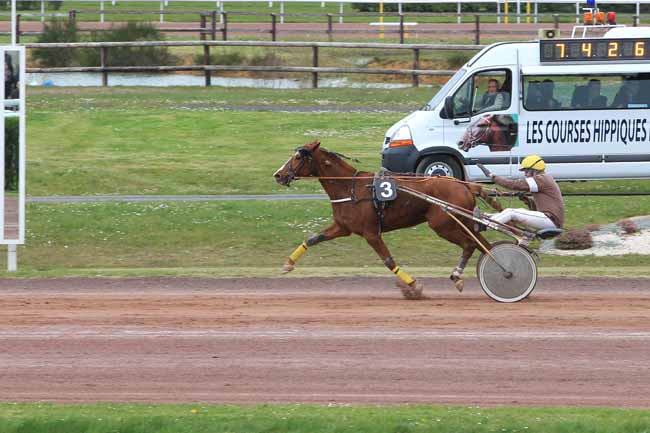 Photo d'arrivée de la course pmu PRIX GELINOTTE (GR A) à ANGERS le Mercredi 6 avril 2016