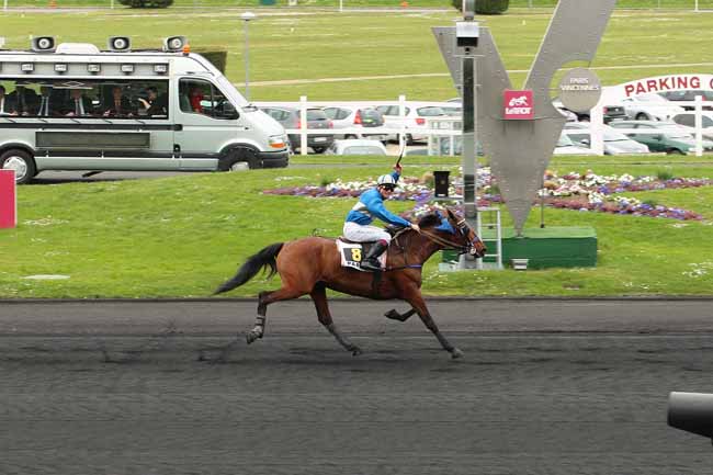 Photo d'arrivée de la course pmu PRIX THEOPHILE LALLOUET à PARIS-VINCENNES le Samedi 9 avril 2016